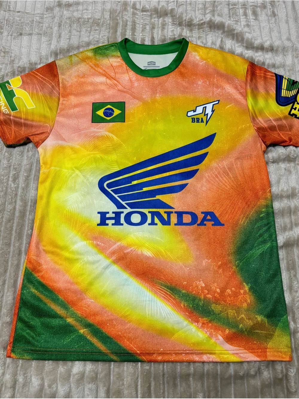 Men’s Multicolor Racing Jersey - Yellow/Green/Orange